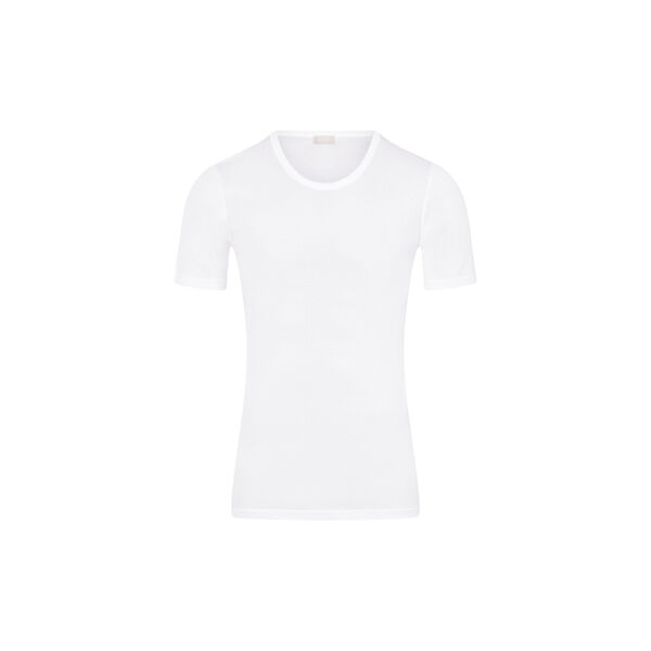 Cotton Pure Short Sleeve Shirt, white Cotton Pure Short Sleeve Shirt, white, HANRO