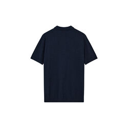 MMGKyle Bouclé SS Polo, navy, MOS MOSH Gallery