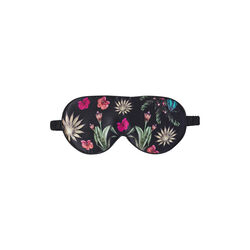 Eye Mask, floral garden black, Fan Palm