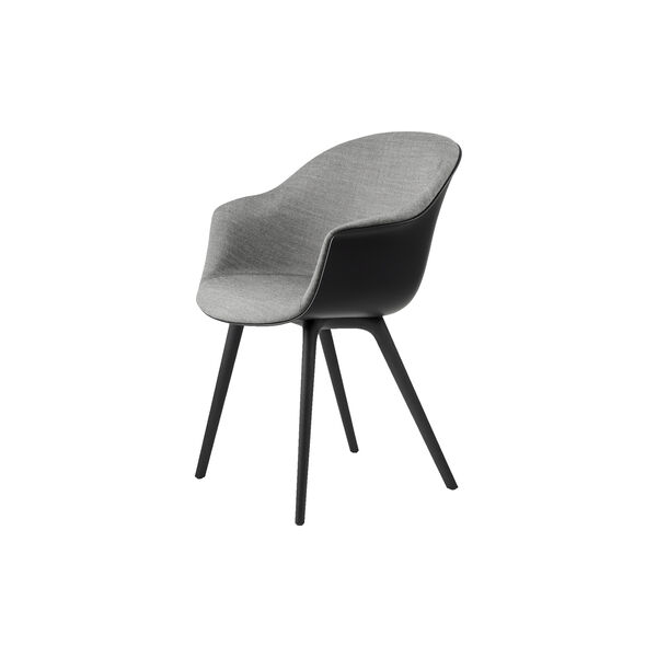 Bat Dining Chair Front Upholstered, Remix 152/black Bat Dining Chair Front Upholstered, Remix 152/black, GUBI