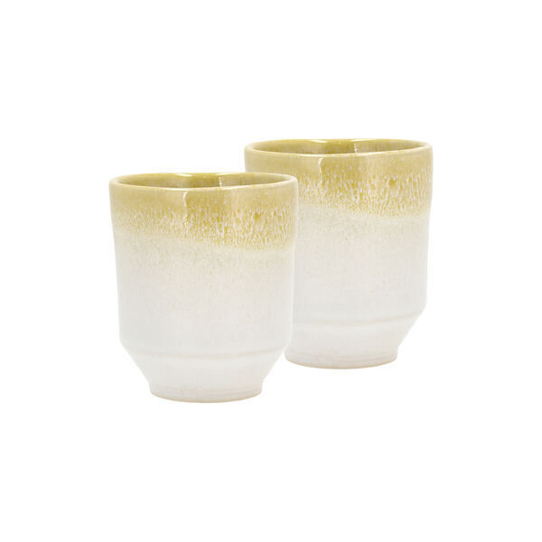 Styles Mug 2 pcs, yellow/cream, Villa Collection