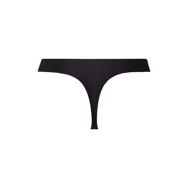 Thong, black, HANRO