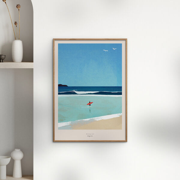 Morning Surf, Poster & Frame