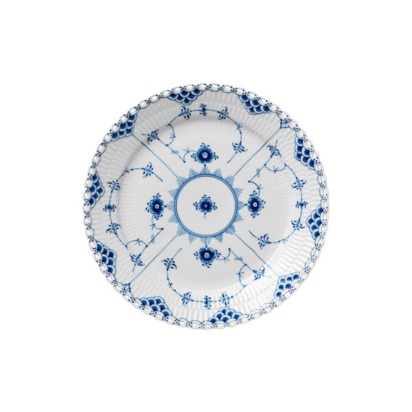 Blue Fluted Full Lace plate &Oslash; 25 cm, Royal Copenhagen