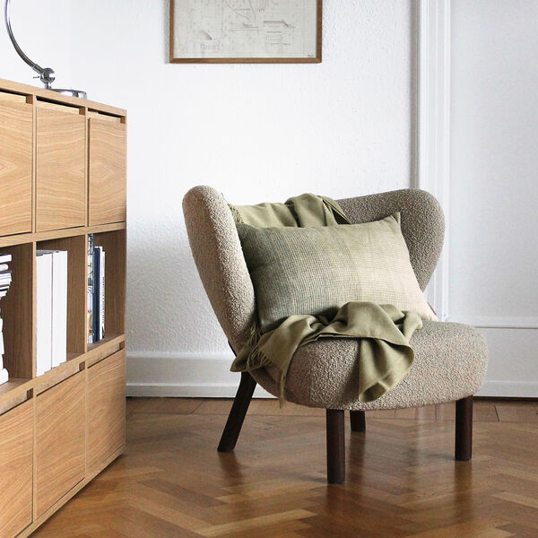 Horizon Throw, bottle green, ELVANG