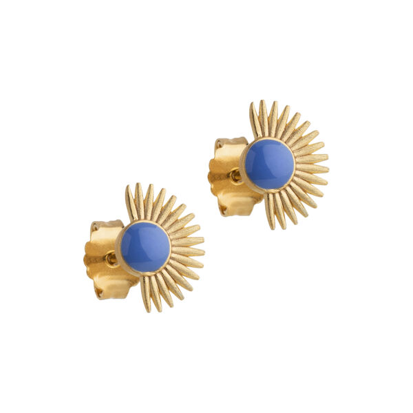 Soleil studs, cornflower, ENAMEL Copenhagen