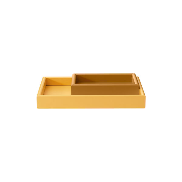 ARRANGE - Set of 2 Trays, acacia/amber ARRANGE - Set of 2 Trays, acacia/amber, Montana Furniture