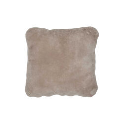 New Zealand Sheepskin Cushion, silver grey, NATURES Collection
