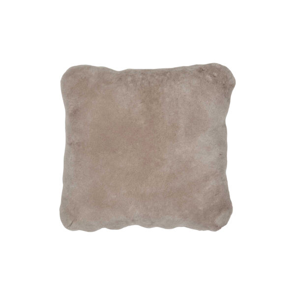 New Zealand Sheepskin Cushion, silver grey, NATURES Collection