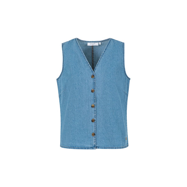 ELENORA denim vest, light denim blue, Coster Copenhagen