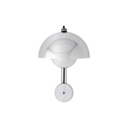 Flowerpot VP8 Wall Lamp, chrome-plated, &Tradition