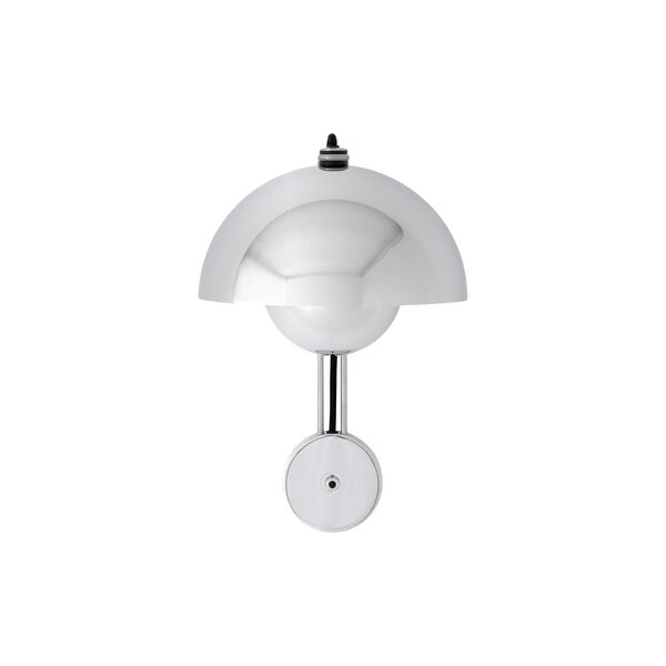 Flowerpot VP8 Wall Lamp, chrome-plated Flowerpot VP8 Wall Lamp, chrome-plated, &Tradition