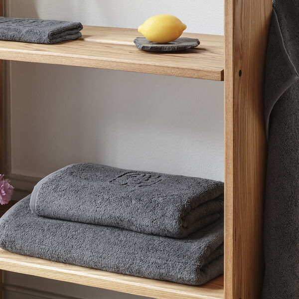 DAMASK TERRY Towel, slate, Georg Jensen Damask