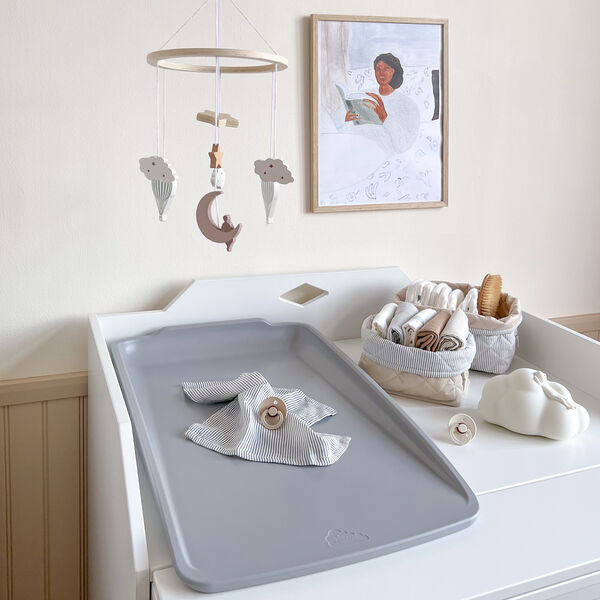 Quilted Storage Basket 2-pack, classic stripes blue/praline Quilted Storage Basket 2-pack, classic stripes blue/praline, Cam Cam Copenhagen