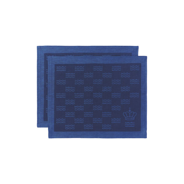 Waves Placemat 2 pcs, blue Waves Placemat 2 pcs, blue, Royal Copenhagen
