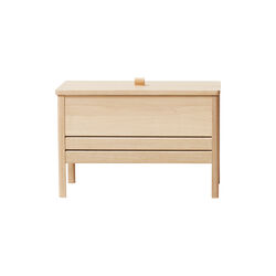 A Line Storage Bench, white oil oak, Form & Refine