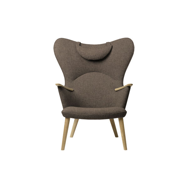 CH78 Mama Bear Lounge Chair, brown/oiled oak, Carl Hansen & S&oslash;n