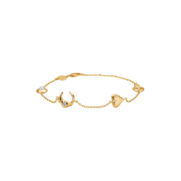 Cascade bracelet, gold plated silver, Studio Z