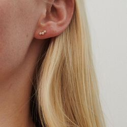Ocean Pearl Earsticks, gold, Pernille Corydon Jewellery