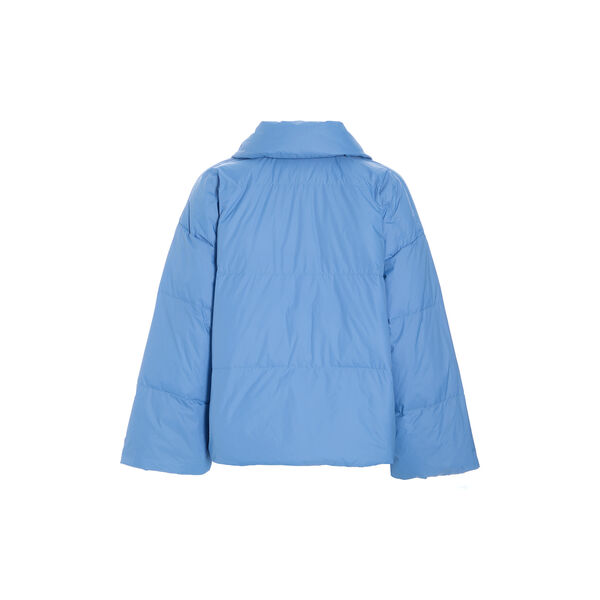 Feather down jacket with lapel, lake blue, BITTE KAI RAND