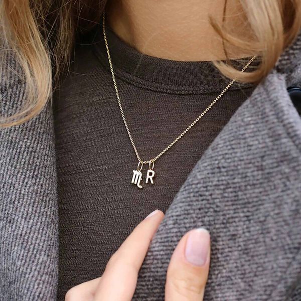 My Collection diamond pendant, R, Ro Copenhagen