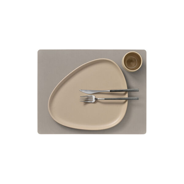 Serene table mat Square L, ash, LIND DNA