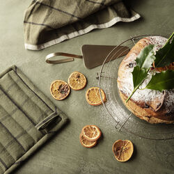 Hale Tea Towel, green/black, Ferm Living