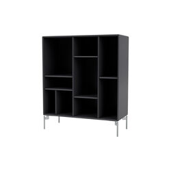 Montana 1613 Shelf with Wheels, 04 anthracite/black, Montana Furniture