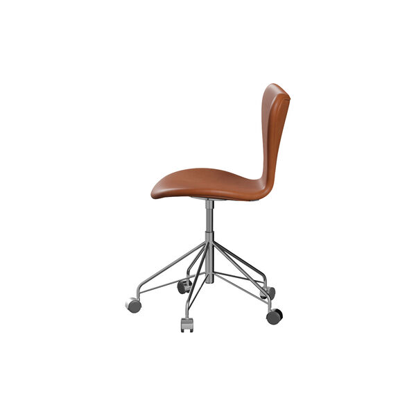 Series 7&trade; 3117 Fully Upholstered Office Chair, Grace Walnut, Fritz Hansen