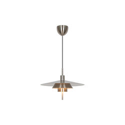 Latika Pendant, brushed chrome, Design For The People