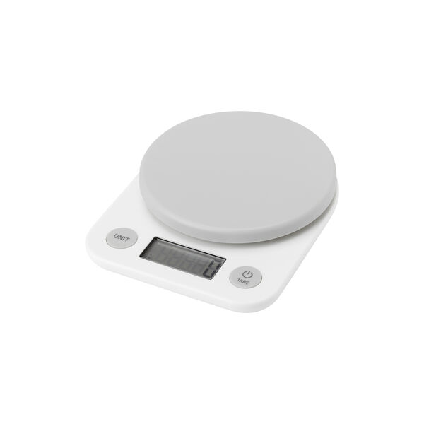 FOODIE kitchen scale, white, RIG-TIG