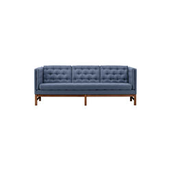 EJ315 3-seater Sofa, 007 Pigment/oiled walnut, Fredericia Furniture