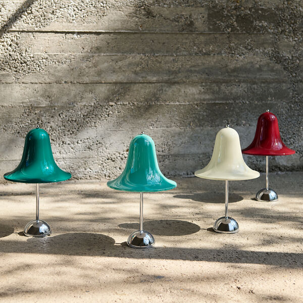 Pantop Portable Table Lamp, light teal, Verpan