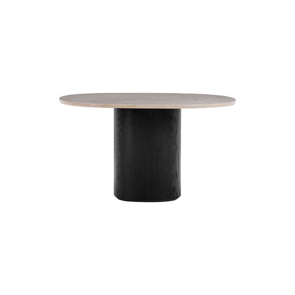 Ovata Dining Table, Jura Grey limestone/black oak, Wendelbo