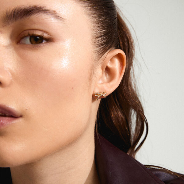 CATHARINA Studs, gold plated, Pilgrim