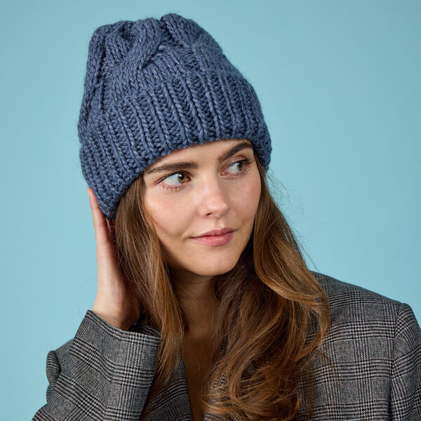 CABLE&nbsp;Hat, blue/melange, Bella Ballou