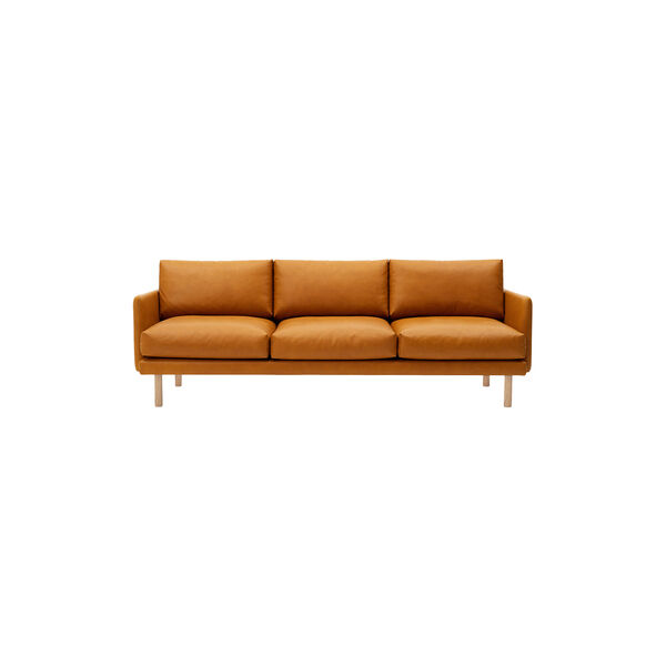 Emo 3 Seater Sofa, SemiAni Cognac/naturolieret eg, Bruunmunch Furniture