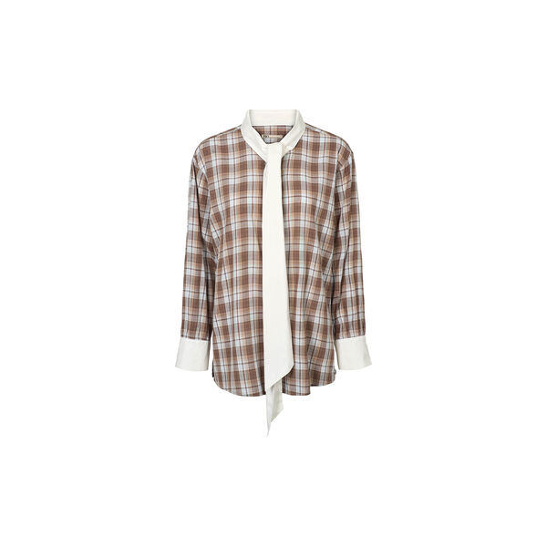 1032PBOLopez shirt, blue/brown check, PBO