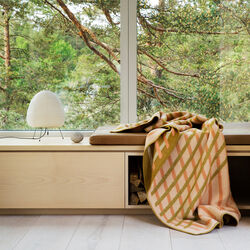 BISLETT Throw, peach & pistachio, R&oslash;ros Tweed