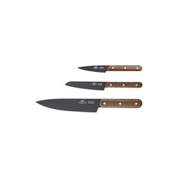 Phenix Walnut Knife set 3 parts, Lion Sabatier