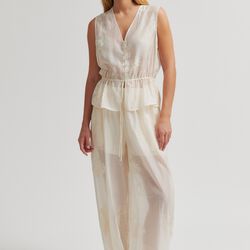 Vira Trousers, soft beige, Second Female