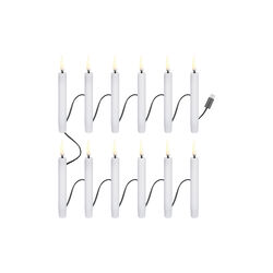Christmas string 12 candles USB-C, white, Uyuni Lighting