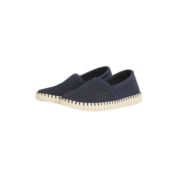 Tulip Espadrille, dark indigo pearled ivory, Ilse Jacobsen Hornb&aelig;k
