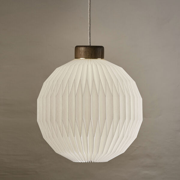 Le Klint 180 Pendant with Paper Shade, smoked oak, LE KLINT