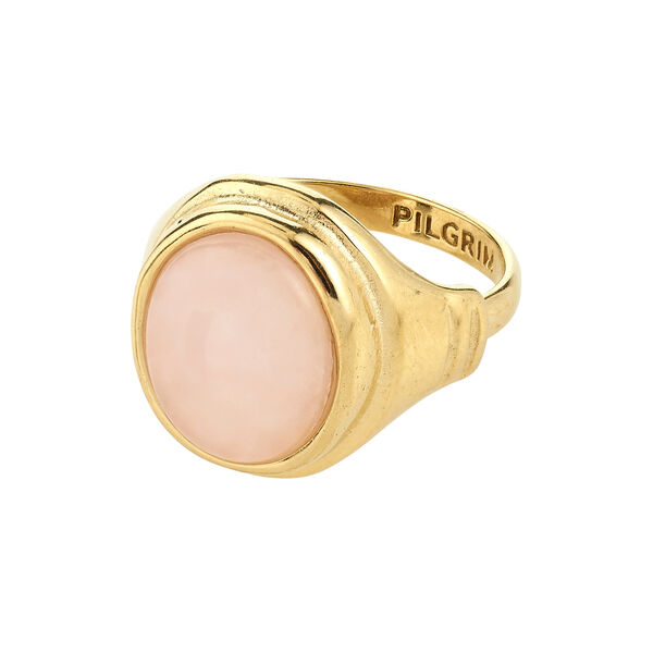 LYNDON ring, gold plated, Pilgrim