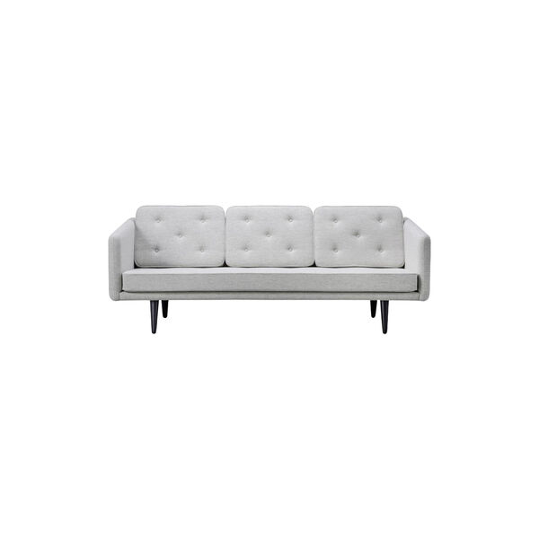 No. 1 2003 3-seater Sofa, light grey/black lacquered oak, Fredericia Furniture