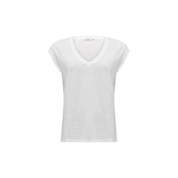 CC Heart Basic V-neck T-shirt, white, Coster Copenhagen
