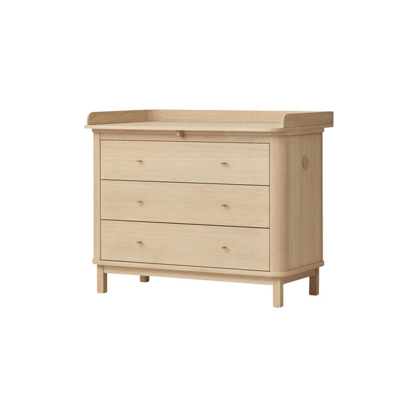 Wood Nursery Dresser 3 Drawers, oak Wood Nursery Dresser 3 Drawers, oak, Oliver Furniture
