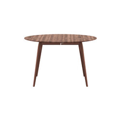PLAYdinner Round Ø120 Dining Table with Extension, natural oiled walnut PLAYdinner Round Ø120 Dining Table with Extension, natural oiled walnut, Bruunmunch Furniture