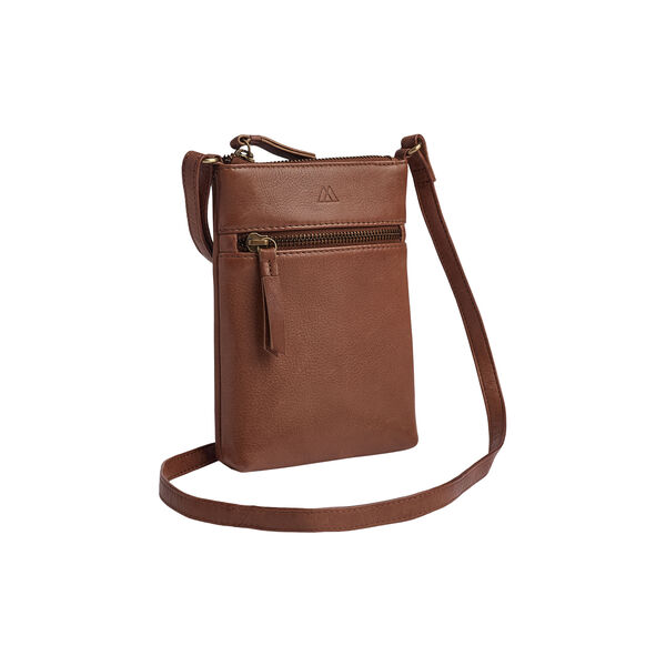 AvenMBG Cross. Bag, Soft Vin., cognac w/br. gold, Markberg